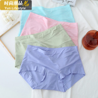 YUNWUXIN莫代尔内裤女大码胖mm中腰棉竹炭面料女士红色200斤高腰短裤内裤