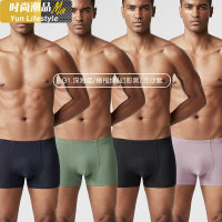 YUNWUXIN凯兰城男士内裤男莫代尔平角裤夏天透气薄款四角裤头内裤