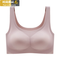 YUNWUXIN宠暖旗舰店背心式文胸固定杯一片式收副乳内衣女无钢圈薄款吊带