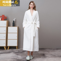YUNWUXIN春秋冬款加厚贝贝绒睡袍女冬季加长款情侣睡衣男士法兰绒浴袍晨袍睡衣