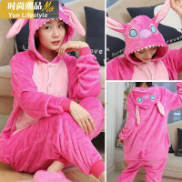 YUNWUXIN恐龙连体动物睡衣女秋冬春秋珊瑚绒情侣卡通动漫成年男法兰绒可爱睡衣