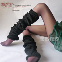 YUNWUXIN花潮花汐护腿长筒套女日系过膝袜堆堆毛线瑜伽袜套秋冬加厚袜袜子