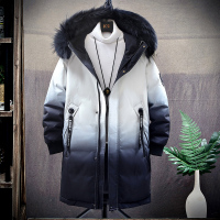 BaLuoShang冬季男士韩版加厚中长款棉衣潮流宽松羽绒棉服潮牌外套棉袄子冬装棉衣