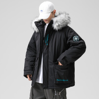 BaLuoShang日系工装棉衣男冬季新款加厚保暖毛领棉袄青年休闲外套帅气棉服l棉衣