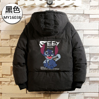 BaLuoShang史迪仔加绒棉衣男冬装棉袄外套加肥加大码胖子宽松加厚面包服棉服棉衣