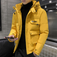 BaLuoShang冬季短款工装棉衣外套男士冬装加厚带帽子羽绒棉服韩版潮流棉袄子棉衣