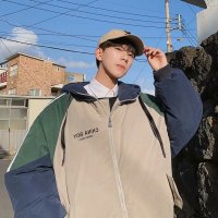 BaLuoShang面包服男装港风冬季青少年棉衣棉服中小学生韩版潮流宽松外套棉袄棉衣