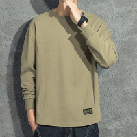 BaLuoShang日系长袖T恤潮加绒上衣服男秋季潮流内搭秋衣打底衫男士体桖毛衣