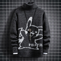 BaLuoShang青少年高领毛衣男韩版潮流学生2020新款秋冬季加厚宽松打底针织衫毛衣