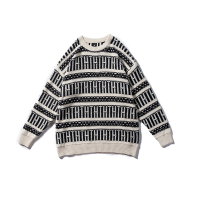 BaLuoShang炉品秋冬季潮流圆领毛衣男士保暖懒惰套头长袖情侣休闲百搭针织衫毛衣