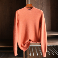 BaLuoShang线下四位数!70绒+30亚麻!秋冬男士时尚高端休闲圆领毛衣4570毛衣