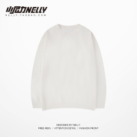 BaLuoShang秋冬纯色圆领毛衣bf宽松韩版潮流男女针织衫长袖线衣百搭套头上衣毛衣