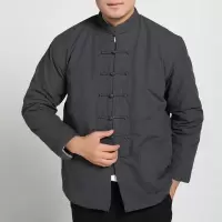 BaLuoShang唐装男冬装加厚保暖中式棉袄盘扣棉衣复古中国风汉服棉服外套棉衣