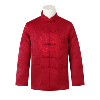 BaLuoShang中国风秋冬款唐装外套中老年男士民族风爸爸过寿生日冬装棉服外套棉衣