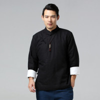 BaLuoShang中式唐装棉袄男冬装加厚复古亚麻外套立领宽松短款斜襟中国风棉服棉衣