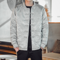 BaLuoShang中国风男装棉衣龙袍盘扣唐装秋冬季加厚棉袄棒球服夹克棉服上衣潮棉衣