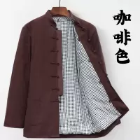 BaLuoShang唐装棉袄男士手工花中国风棉服冬季外套中老年可拆卸棉衣加厚棉衣