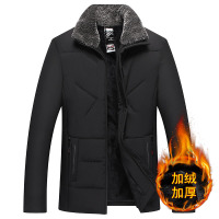 BaLuoShang中老年人棉衣男士加绒爸爸棉服外套加厚款中年男装老人秋冬装棉袄棉衣