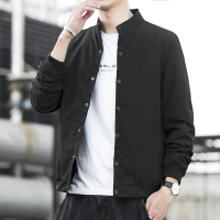 BaLuoShang秋冬季2020年新款夹克男士加绒厚帅气外套韩版休闲外衣服潮流褂子风衣