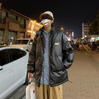 BaLuoShang独衣恋pu皮棉衣男冬季加厚港风韩版潮流棉袄宽松百搭帅气棉服外套风衣