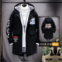 BaLuoShang冬季中长款棉袄男士派克服韩版潮流帅气外套加绒加厚棉衣潮牌棉服风衣