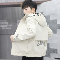 BaLuoShang外套男加绒加厚韩版潮流新款春秋冬装夹克男青少年初中学生上衣服风衣