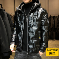 BaLuoShang男士羽绒服2020新款秋冬季短款加厚加绒帅气潮牌外套廓形男装潮牌风衣