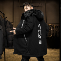 BaLuoShang派克服男士外套2020冬季加绒加厚棉衣中长款大衣棉袄韩版潮流棉服风衣