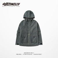 BaLuoShang春秋季男女士韩版薄款连帽休闲棒球服外套宽松工装夹克上衣潮牌bf风衣