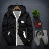 BaLuoShang男士春秋运动青春风衣潮韩版青少年班服大码反光男孩夹克学生外套风衣