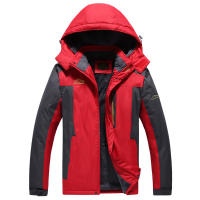 BaLuoShang冬季中年男士加绒加厚保暖外套冲风衣冬装中老年棉服防风衣爸爸装风衣