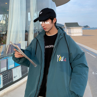 BaLuoShang青少年棉衣男冬季加厚外套初中高中学生棉服韩版宽松潮流冬装棉袄棉衣