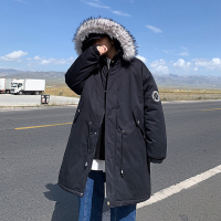 BaLuoShang2020新款潮牌男棉袄派克服加厚棉大衣外套中长款加肥加大胖子棉服棉衣