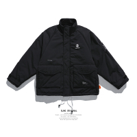 BaLuoShang冬季棉服男2020新款韩版高街工装加厚立领面包服夹克棉衣外套棉衣