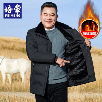 BaLuoShang冬季新款爸爸装加厚棉衣中老年男士父亲羽绒棉服爷爷保暖棉袄外套棉衣