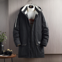 BaLuoShang中长款棉衣男士冬季外套羽绒棉服2020新款加绒加厚潮流冬装棉袄棉衣