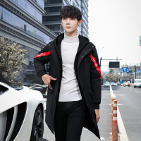 BaLuoShang棉衣中长款青少年冬季高中学生棉服初中外套加绒男孩羽绒棉袄加厚棉衣