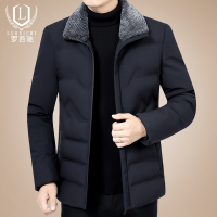 BaLuoShang棉衣男中年2020冬季新款中老年羽绒棉服男式加厚外套爸爸男士棉袄棉衣