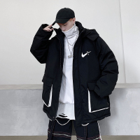 BaLuoShang2020冬季工装棉服男士连帽休闲宽松大码棉衣外套韩版潮流百搭棉袄棉衣