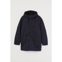 BaLuoShangHM 男装棉衣棉服男新款冬季防风加绒夹棉中长款派克大衣 0908449棉衣