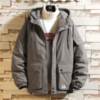 BaLuoShang多口袋加棉加厚工装棉衣男冬季宽松羽绒派克棉服胖子大码棉袄外套棉衣