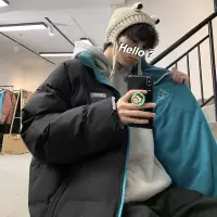 BaLuoShang@ 情侣棉服两面穿外套2020年冬季新款oversize潮牌棉衣棉衣