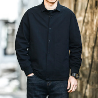 BaLuoShang秋季男士休闲夹克男潮流加棉加厚短款翻领棉衣工装外套男冬季棉袄棉衣