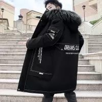 BaLuoShang男士外套冬季棉衣2020年新款潮流加厚中长款棉袄帅气冬装羽绒棉服棉衣
