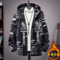 BaLuoShang男士棉衣大码轻薄款胖子外套羽绒棉服加肥加大号潮流学生胖人棉袄棉衣