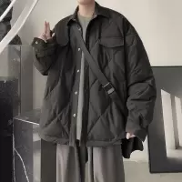 BaLuoShang@ 菱格夹克2020年秋冬季新款宽松潮流外套加厚棉衣棉服棉衣