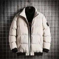 BaLuoShang纯色简约棉衣男面包服冬季加厚棉服韩版潮流加绒棉袄外套棉衣