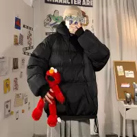 BaLuoShang冬季棉服男士韩潮流连帽抽绳加厚面包服胖子羽绒棉衣外套棉衣