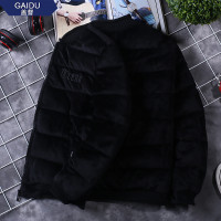 BaLuoShang2020秋冬季新款帅气棉衣男士韩版潮流休闲外套棒球领服金丝绒棉服棉衣