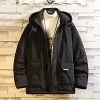 BaLuoShang冬季日系工装棉衣男士宽松韩版潮流加厚棉袄外套羽绒棉服棉衣